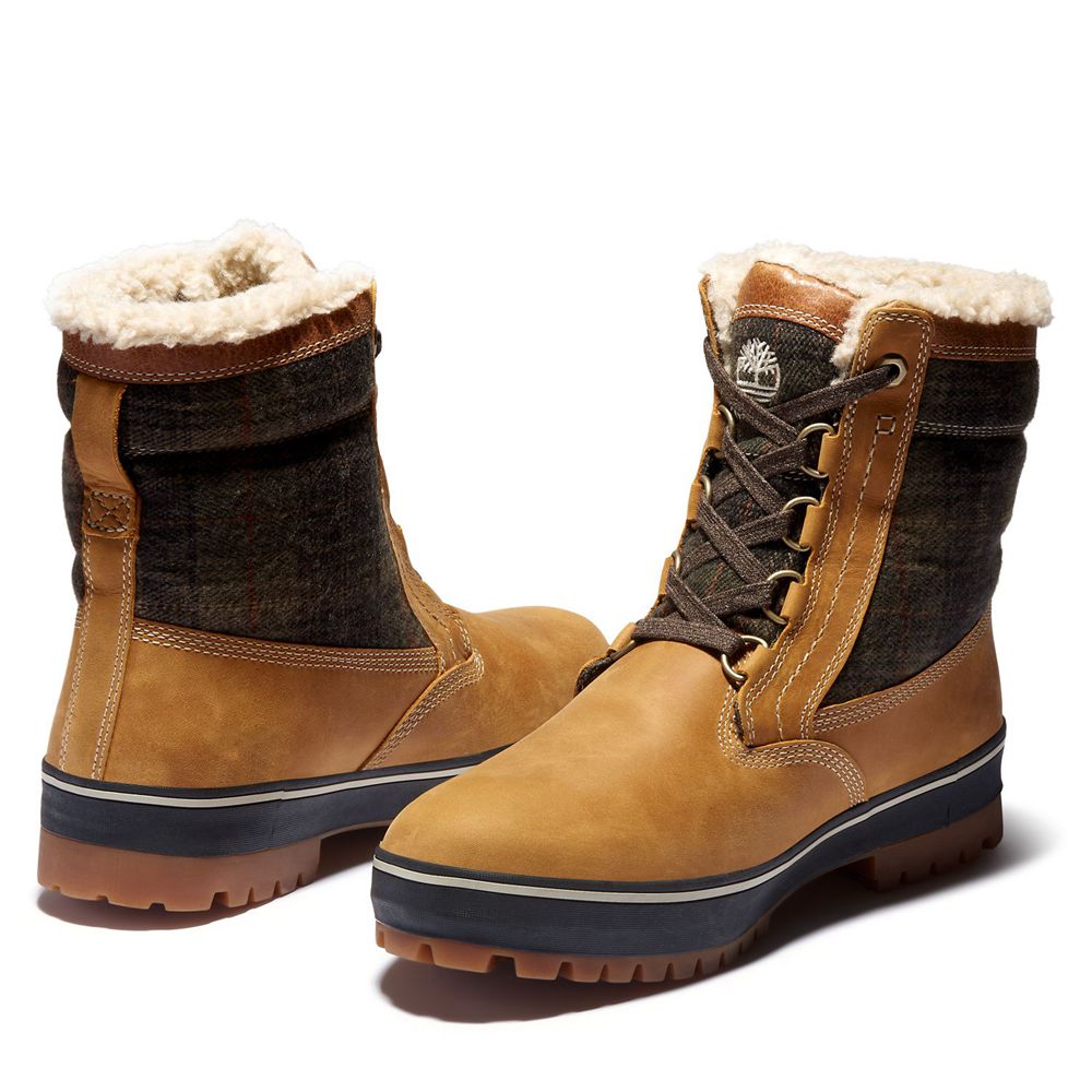 Bocanci De Zapada Timberland Barbati Maro/Negrii - Spruce Mountain Waterproof - Romania - DAYJGI520